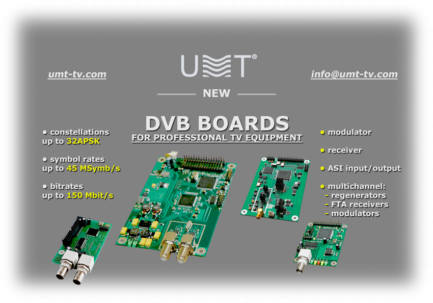 NEW DVB BOARDS DEVELOPMENTS